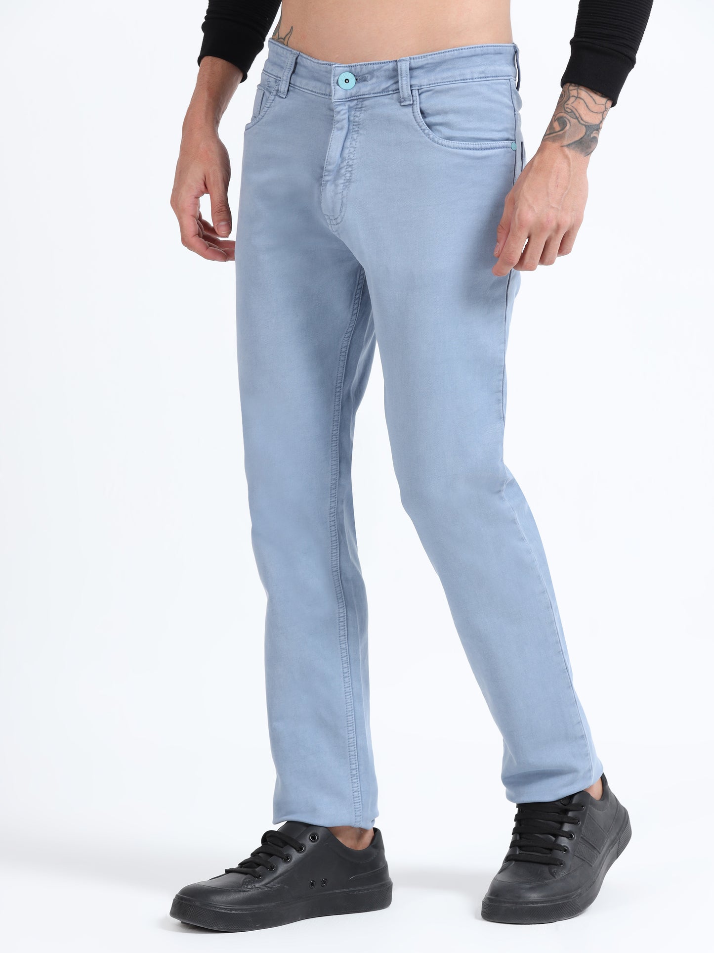 Ice Blue Comfort Fit Jeans
