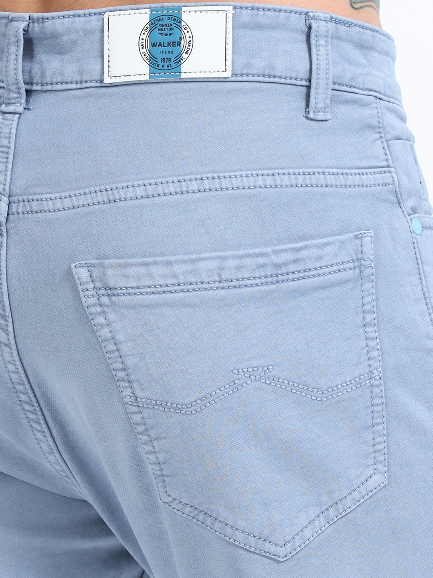 Ice Blue Comfort Fit Jeans