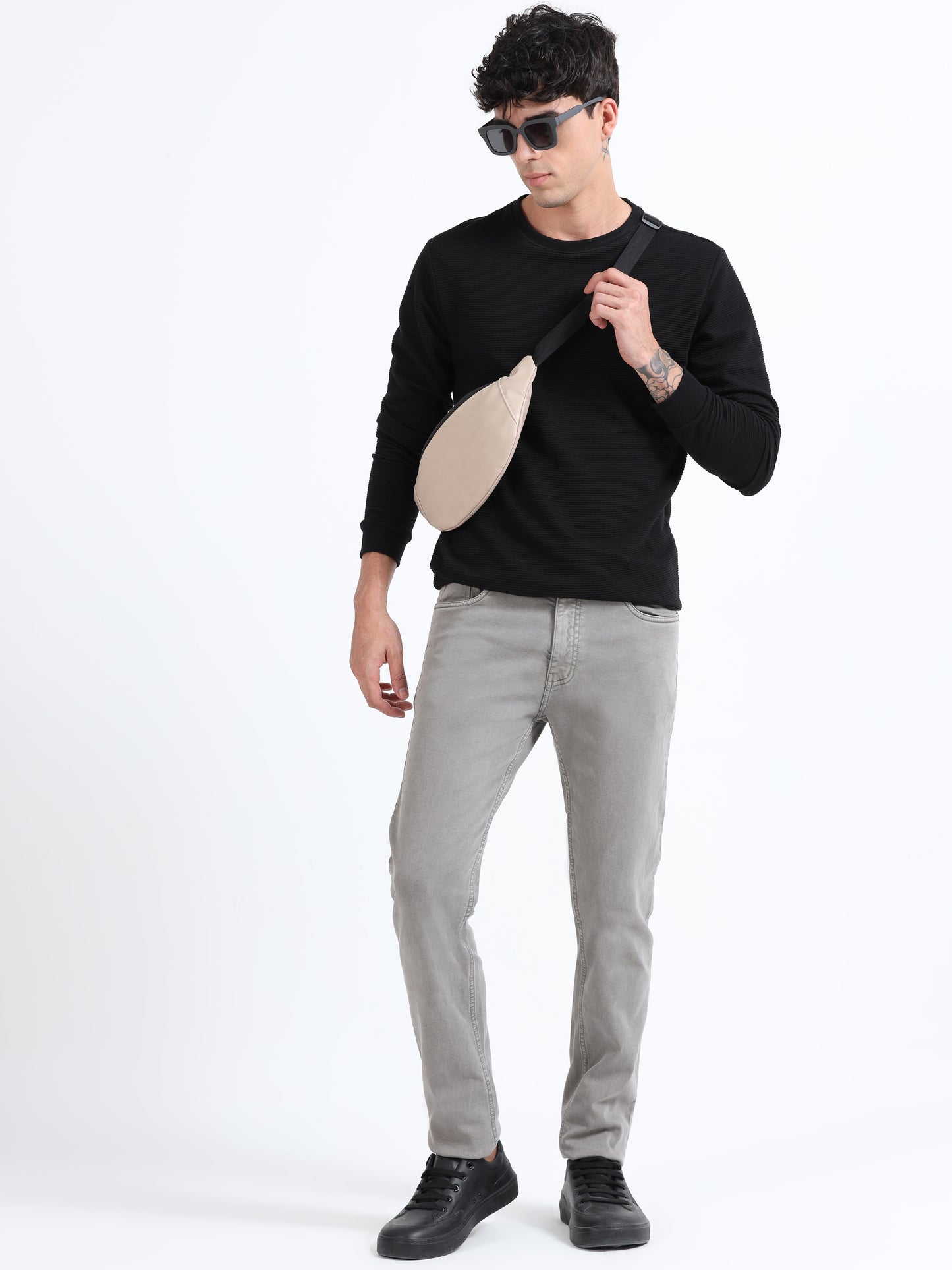 Stone Grey Comfort Fit Jeans
