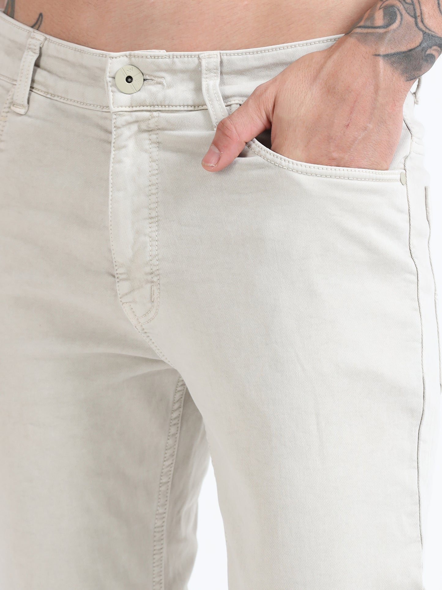 Stone beige Comfort Fit Jeans