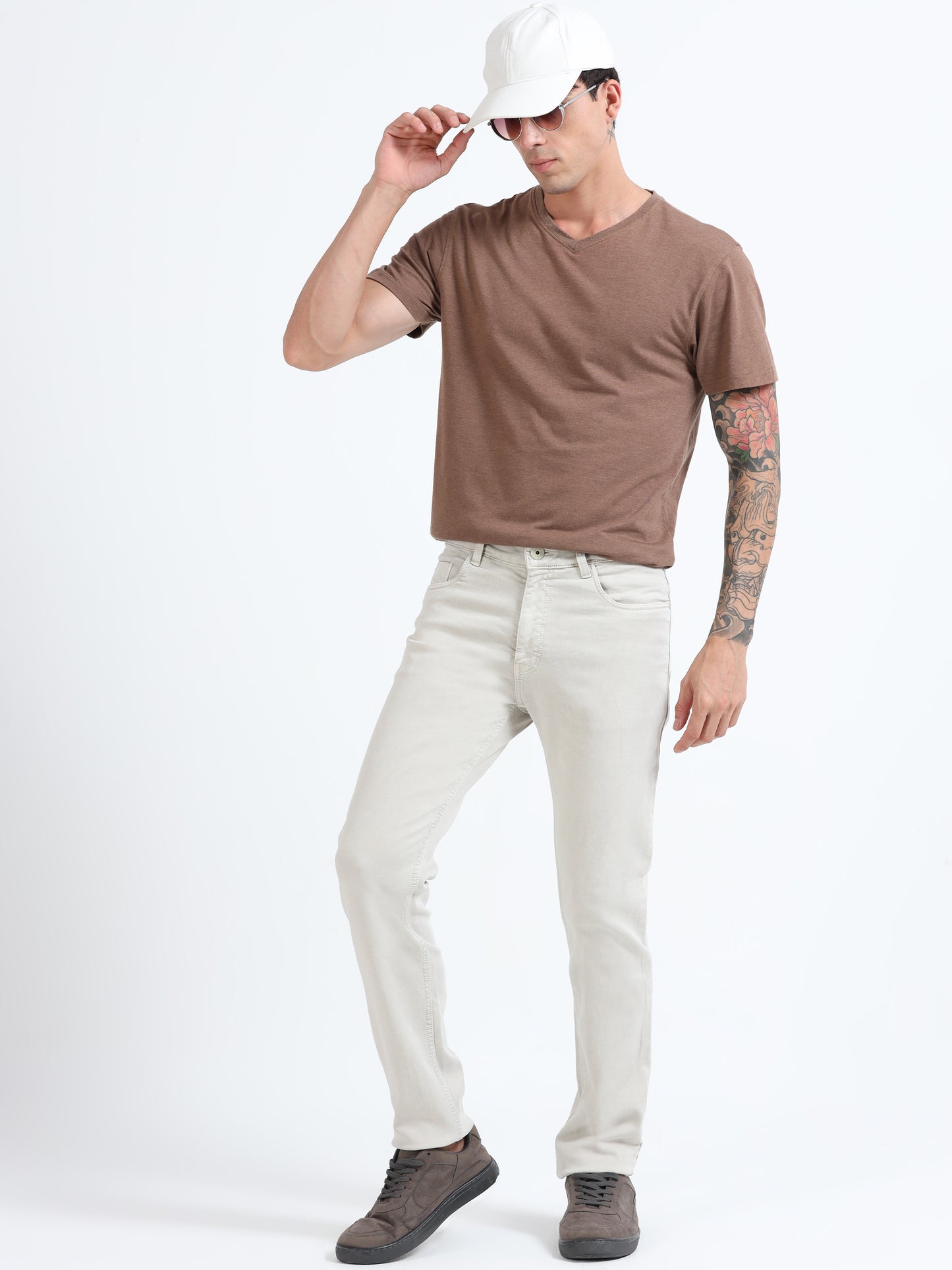 Stone beige Comfort Fit Jeans