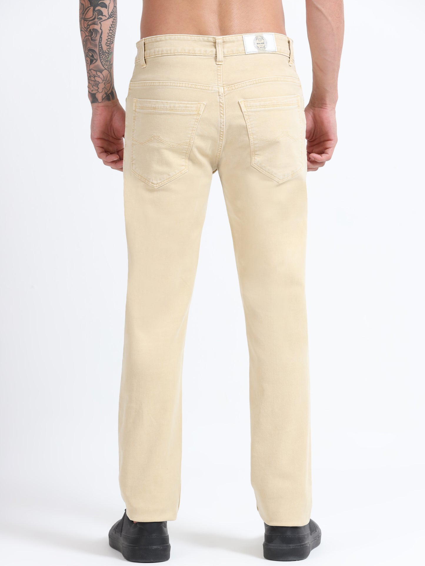 Sand Beige Comfort Fit Jeans