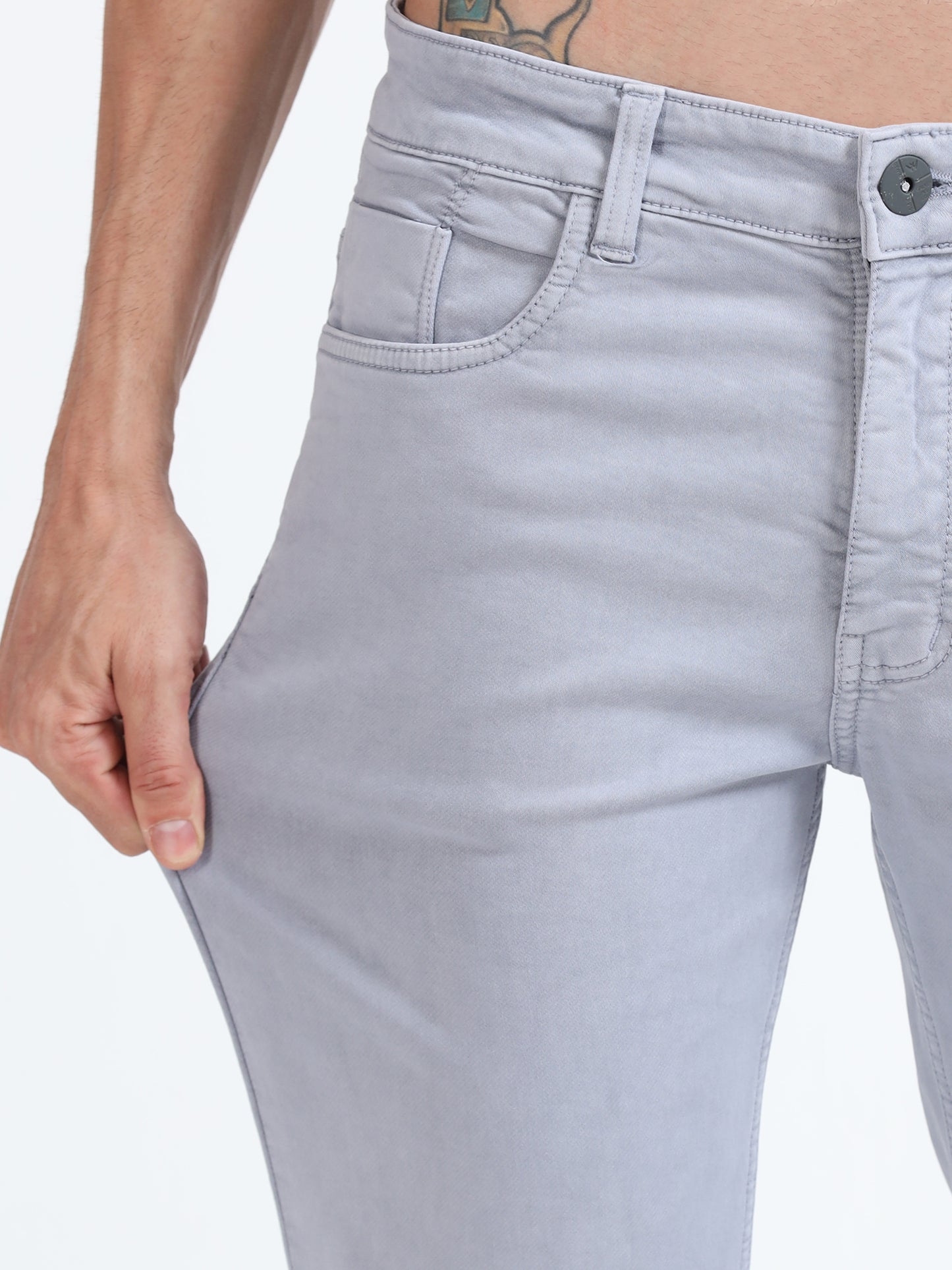 Light Grey Comfort Fit Jeans