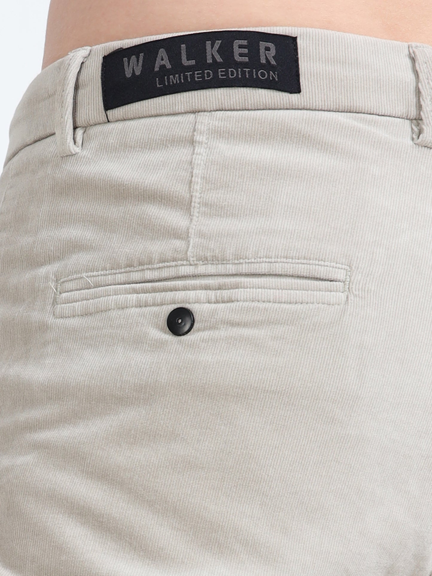 Men Beige Printed Ankle Fit Casual Trousers