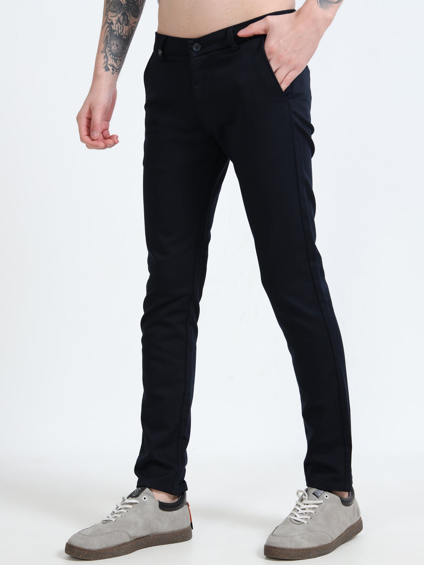 Low Rise Black Trouser
