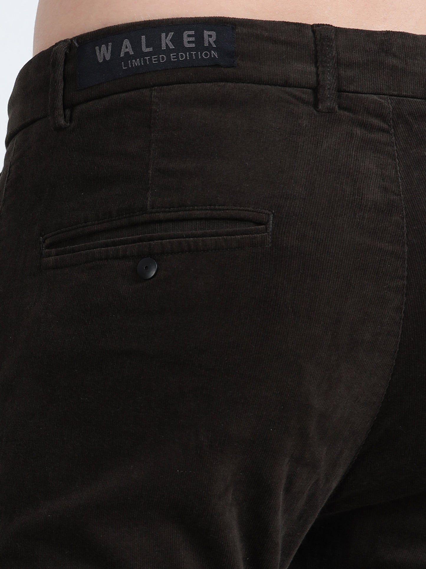 Men Black Printed Ankle Fit Casual Trousers