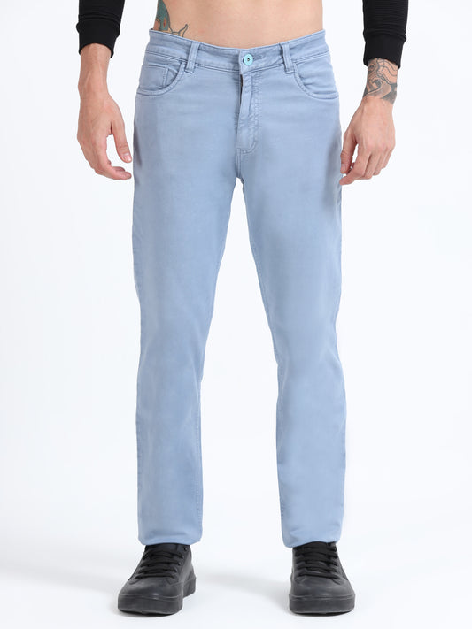 Ice Blue Comfort Fit Jeans