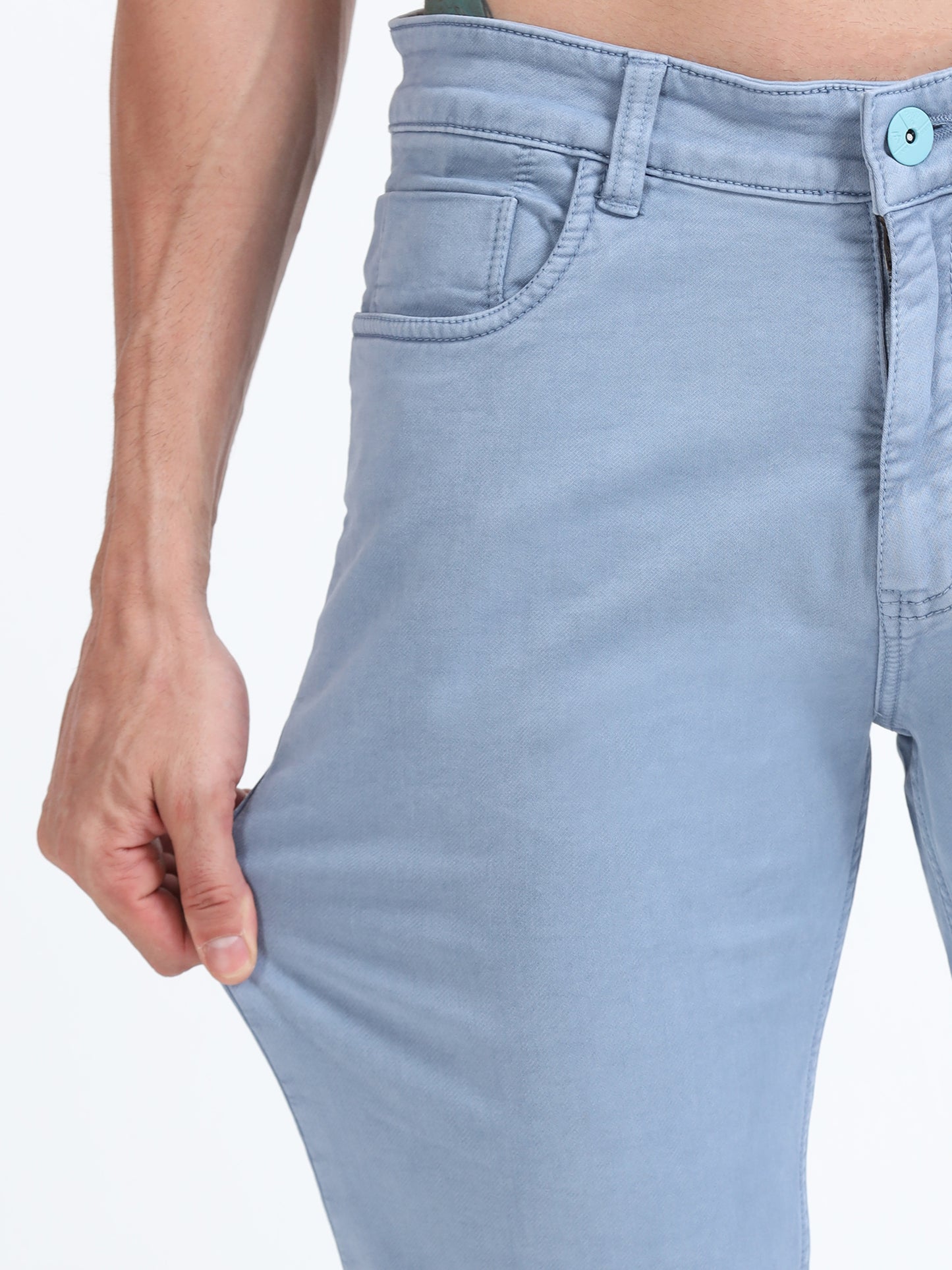 Ice Blue Comfort Fit Jeans