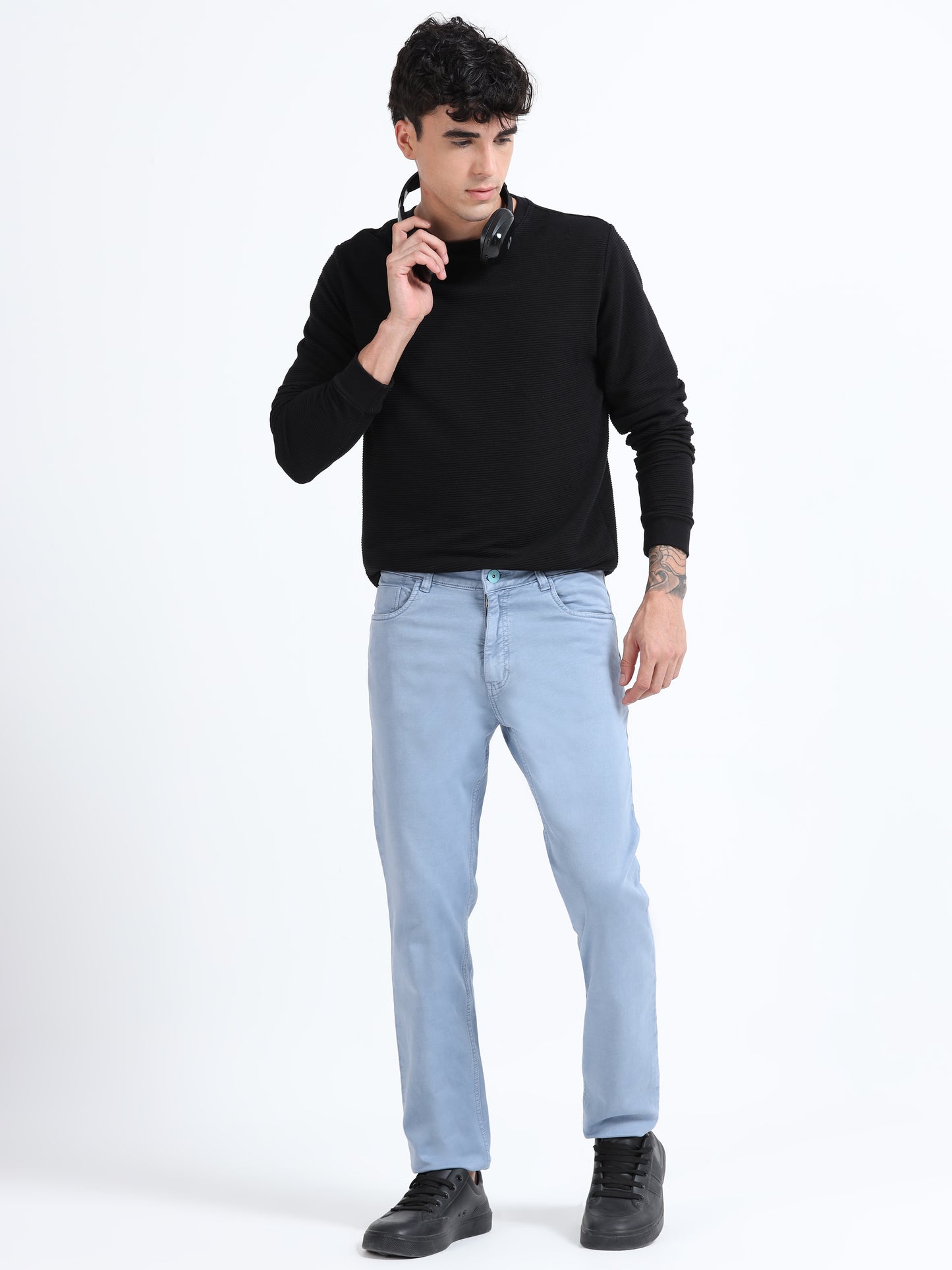 Ice Blue Comfort Fit Jeans