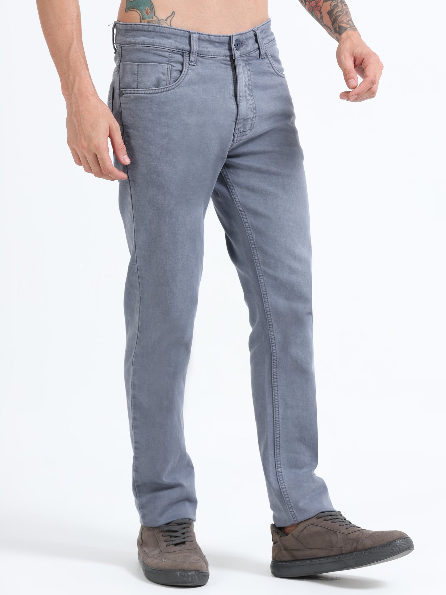 Steel Blue Comfort Fit Jeans
