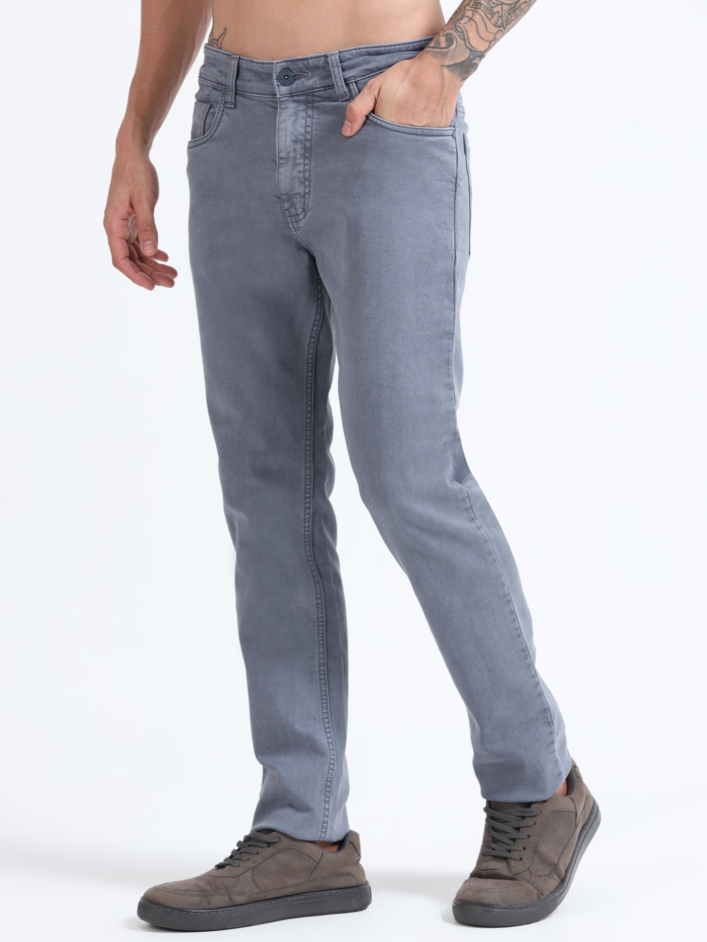 Steel Blue Comfort Fit Jeans