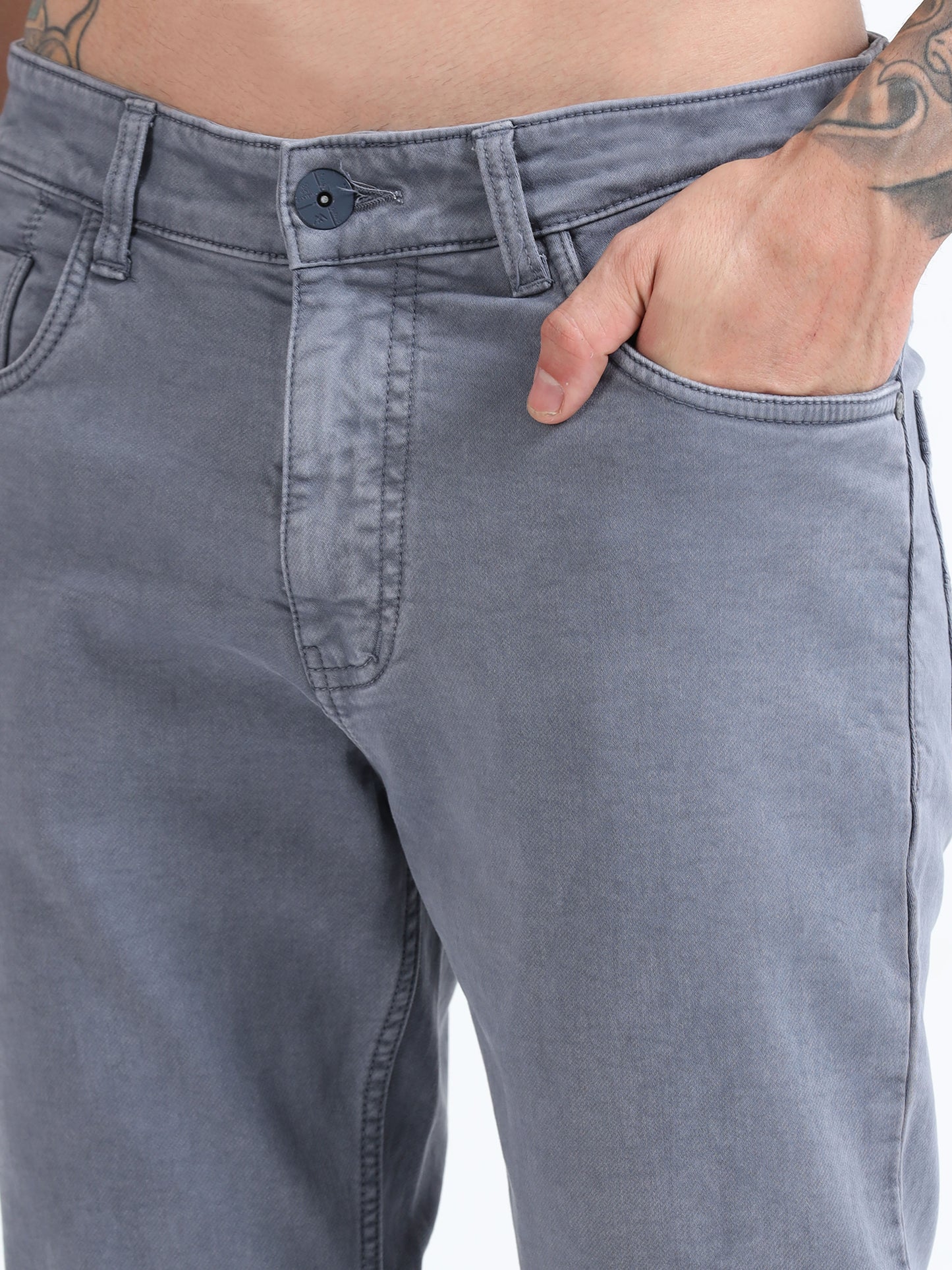 Steel Blue Comfort Fit Jeans