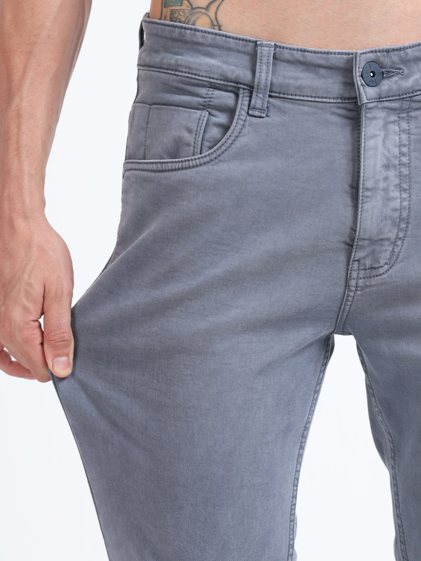 Steel Blue Comfort Fit Jeans