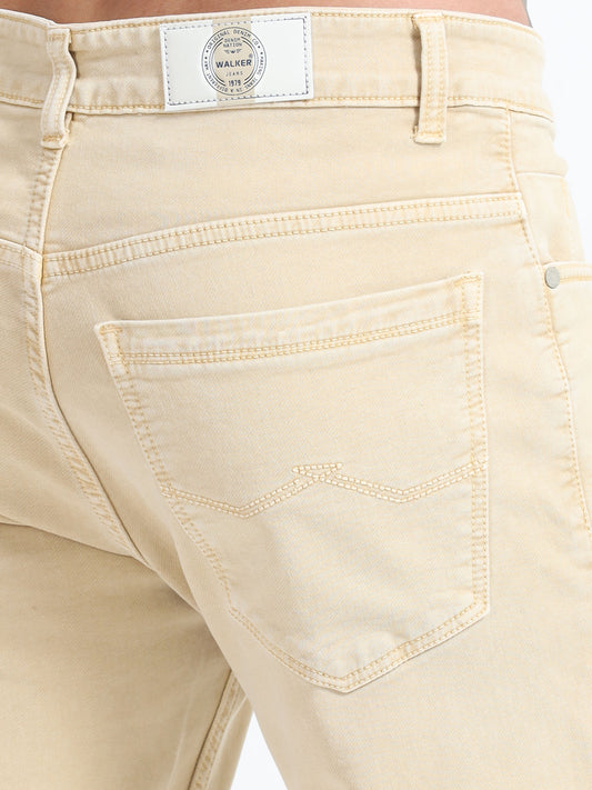 Sand Beige Comfort Fit Jeans
