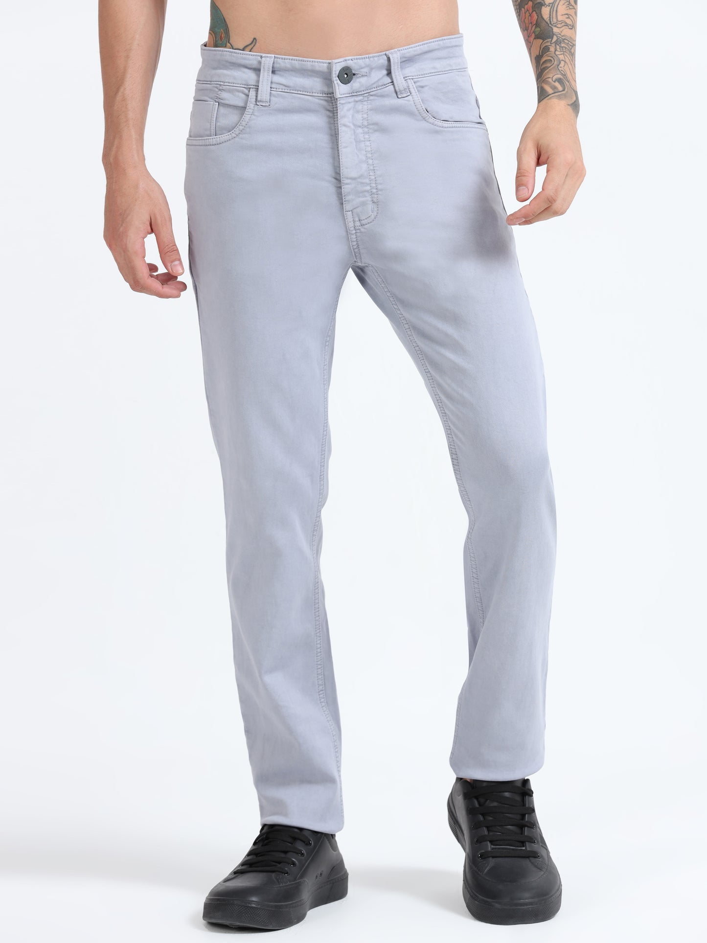Light Grey Comfort Fit Jeans