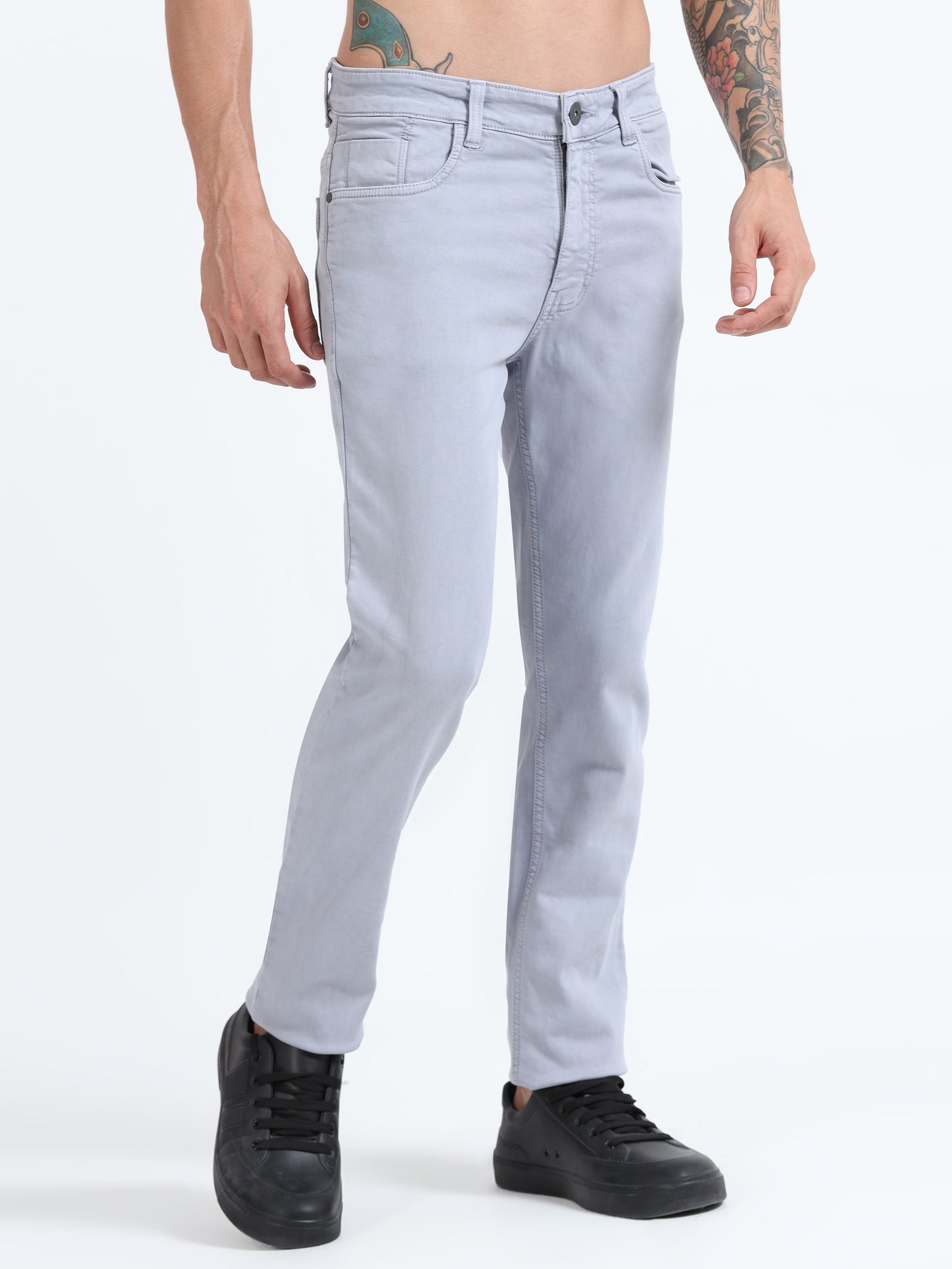 Light Grey Comfort Fit Jeans