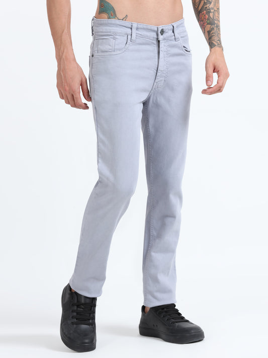 Light Grey Comfort Fit Jeans