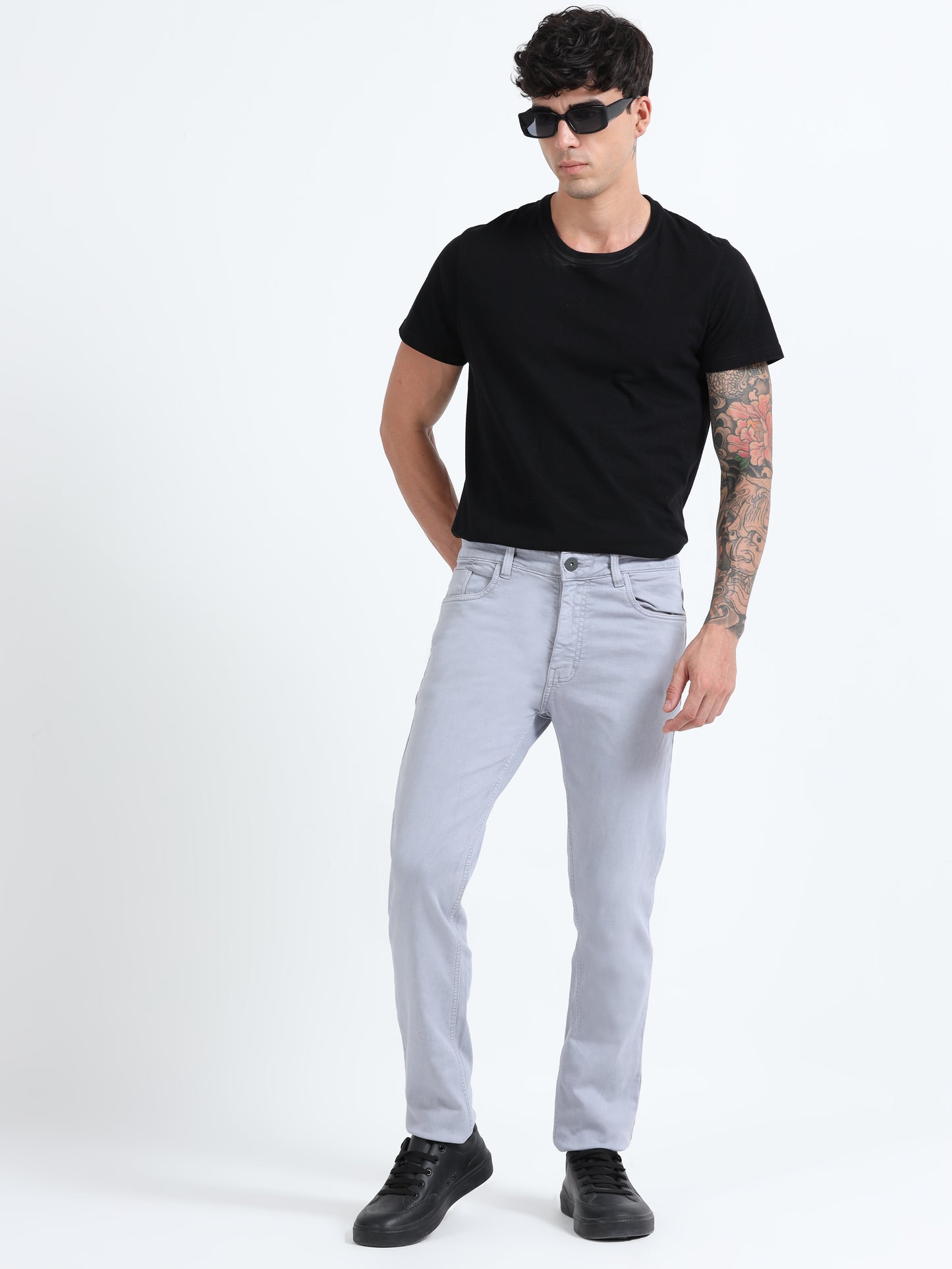 Light Grey Comfort Fit Jeans