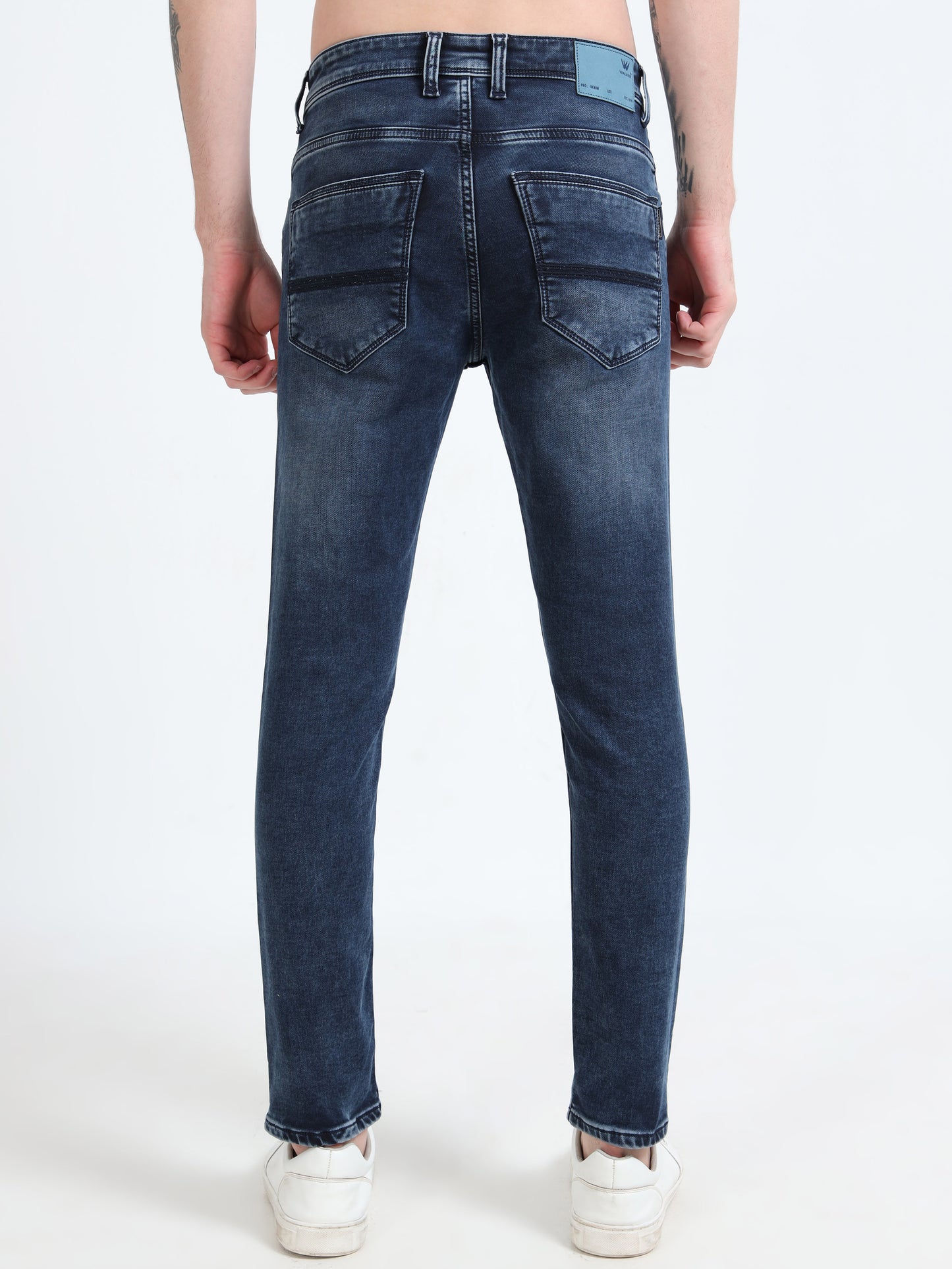 Blue washed Ankle Fit Denim