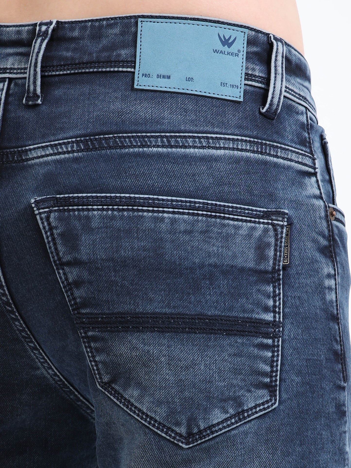 Blue washed Ankle Fit Denim
