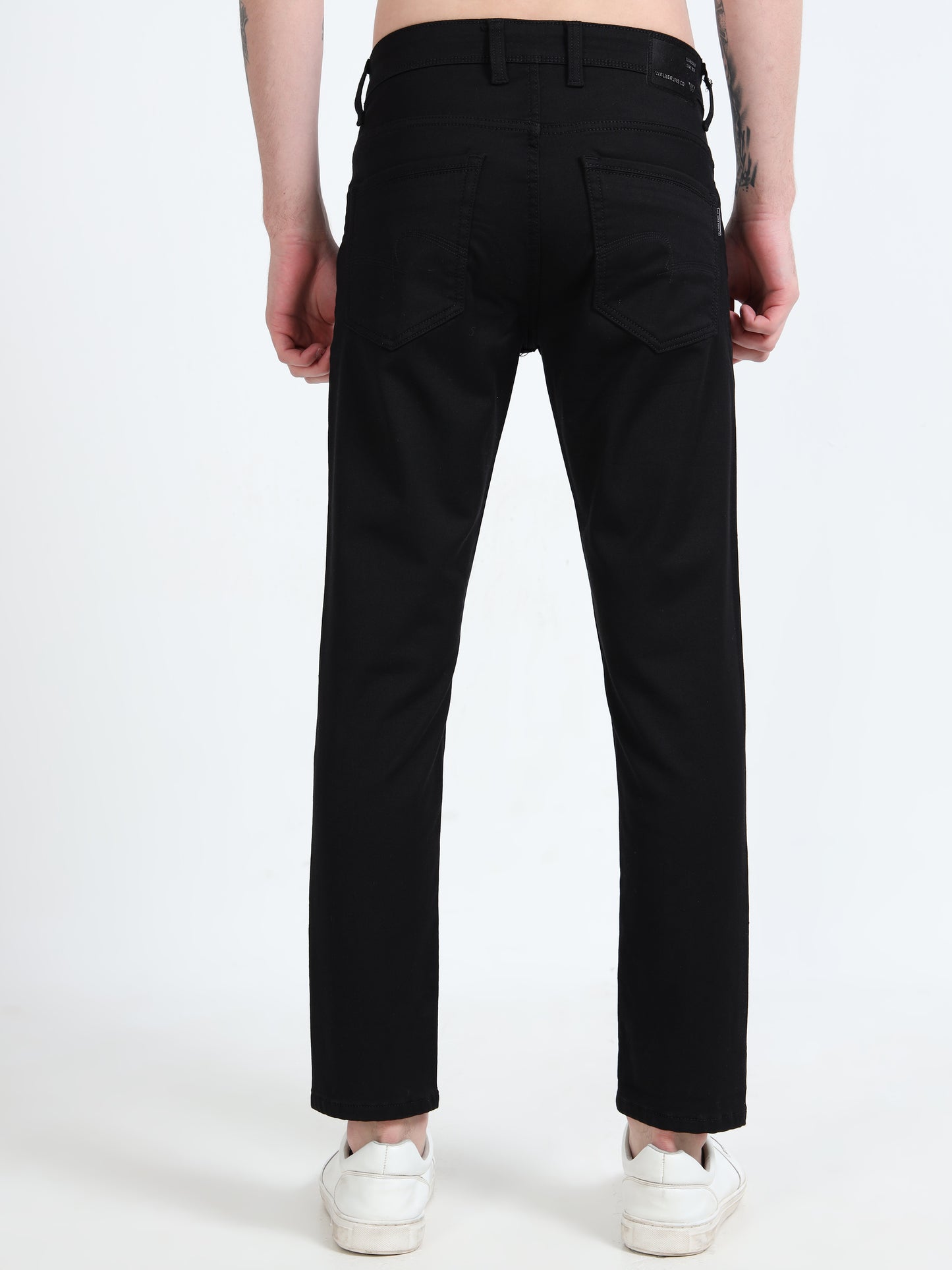 Black Low Rise Super Ankle Fit Jeans