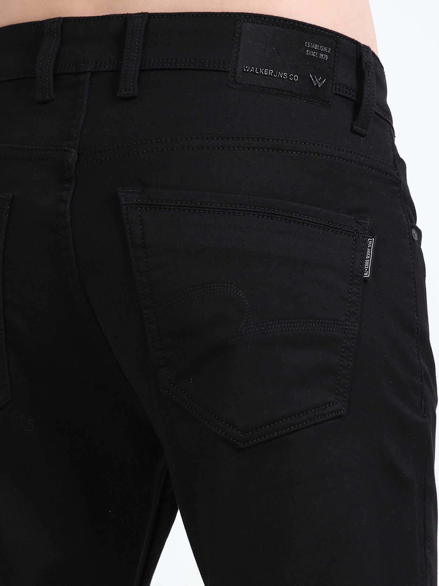 Black Low Rise Super Ankle Fit Jeans