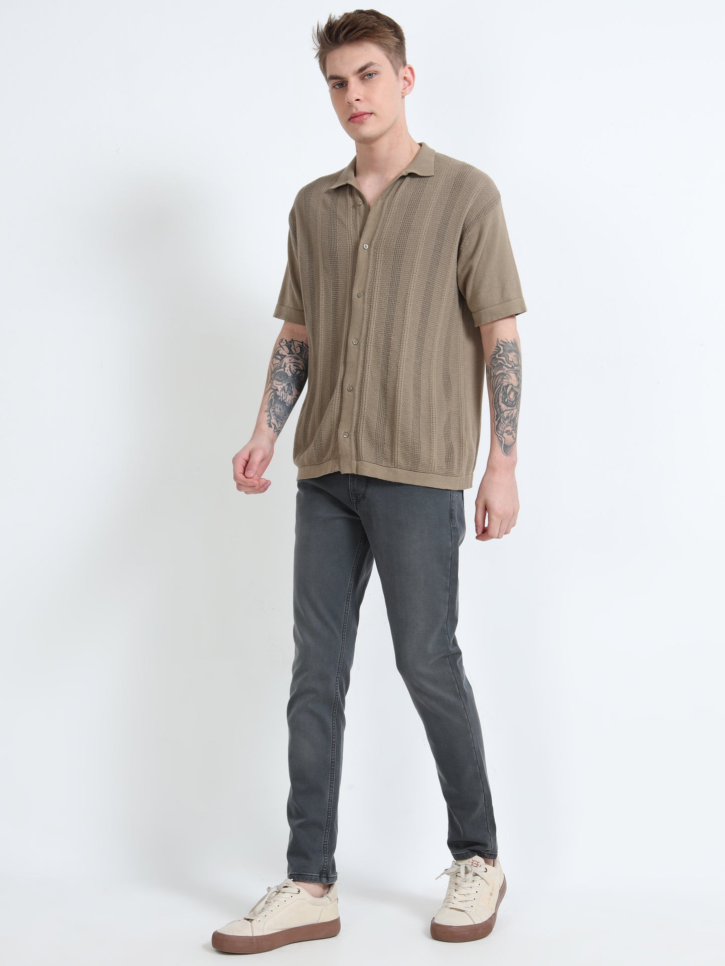 Olive Ankle Fit Jeans
